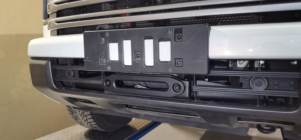 Площадка РИФ под лебёдку в штатный бампер Haval H9 2024+