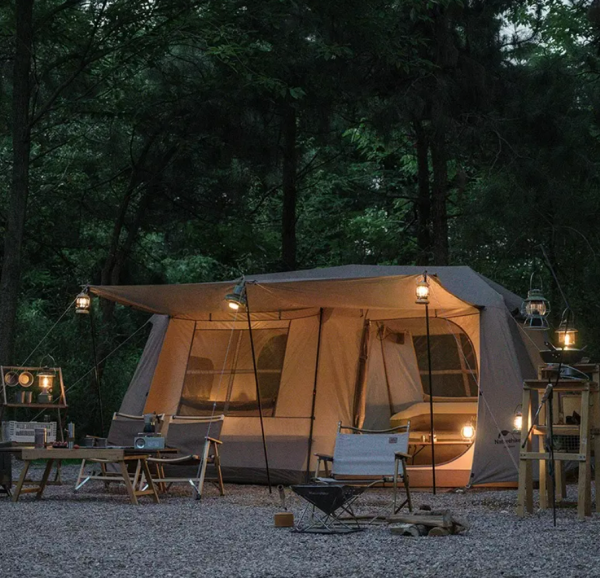 Палатка Naturehike Village 13 автоматическая 5-8-местная. коричневая