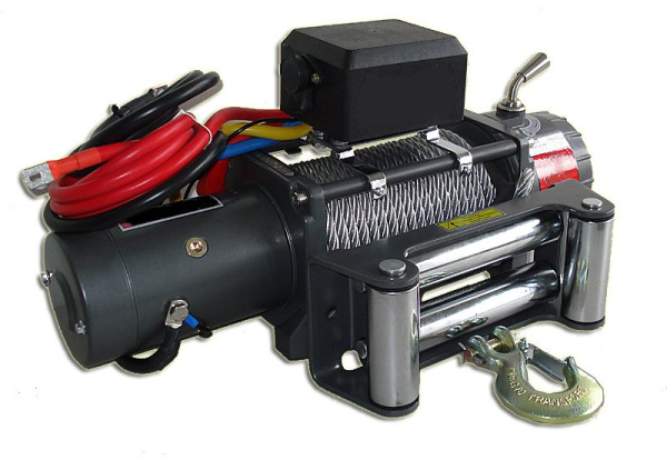 Лебёдка электрическая высокоскоростная 12V Runva EWXC9500S 4350 кг