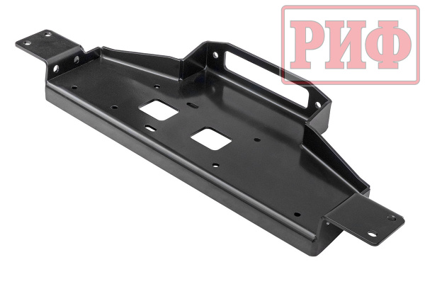 Площадка РИФ под лебёдку c защитой радиатора в штатный бампер Mitsubishi Pajero Sport 2015+ дизель