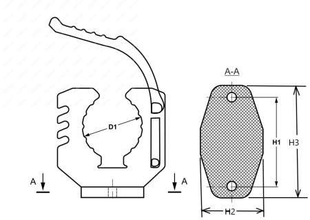Крепеж универсальный (70-90 мм), продольный