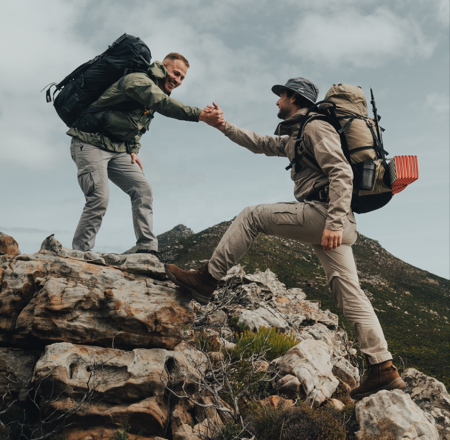 2 Рюкзак туристический Naturehike 70 л, коричневый