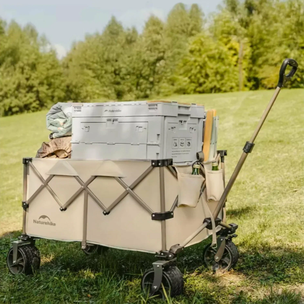 Тележка туристическая Naturehike Rubiks Cube 69,5х45х47,5 см, 80 л, бежевая