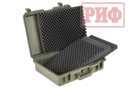 Кейс защитный ударопрочный РИФ 512х410х150 мм IP67, цвет Хаки