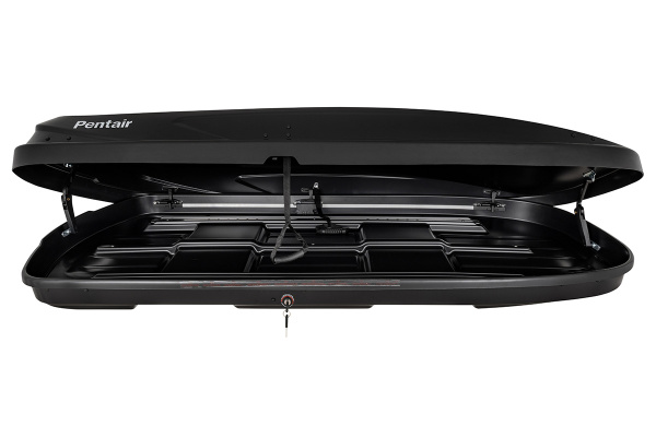 Бокс автомобильный на крышу Pentair RESORT 380 л черный глянец, двусторонний