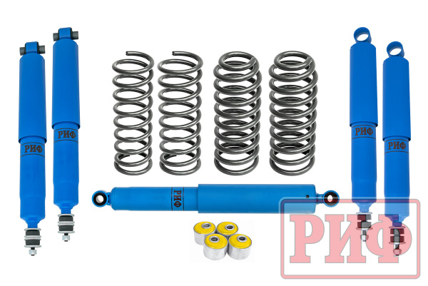 Лифт-комплект РИФ Toyota Land Cruiser 70 (кор. база) (1990-1996) жёсткий, 73/78 (длин. база) средний