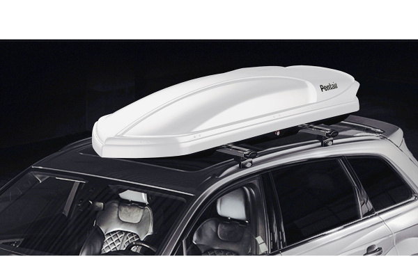 Бокс автомобильный на крышу Pentair COBRA 420L белый глянец, двусторонний