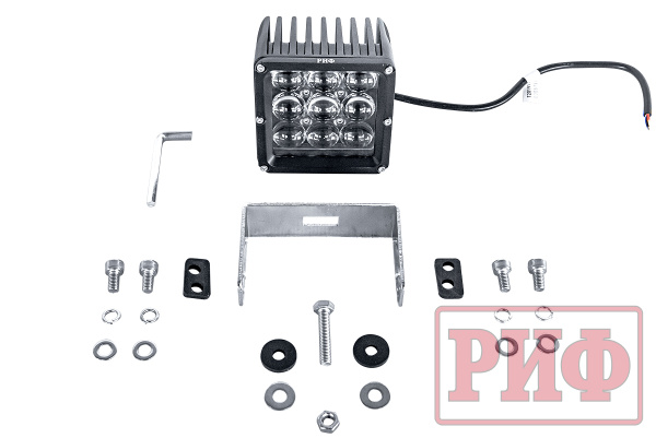 Фара светодиодная дальнего света РИФ 99 мм 27W