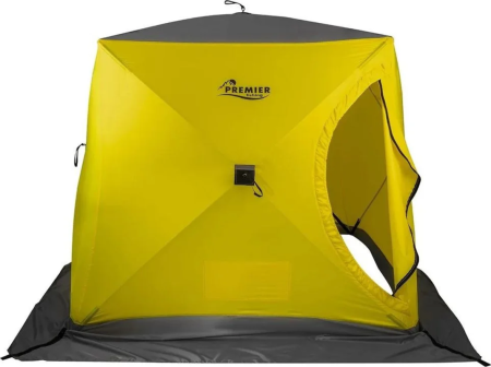 1 Палатка зимняя PREMIER Куб-2, желтый/серый