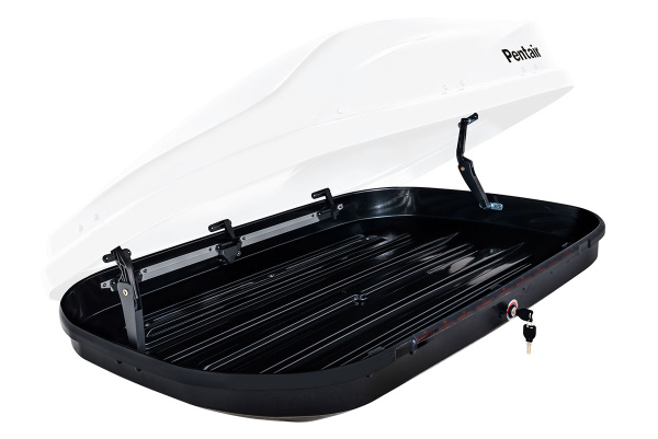 Бокс автомобильный на крышу Pentair PYTHON 360L белый глянец, двусторонний