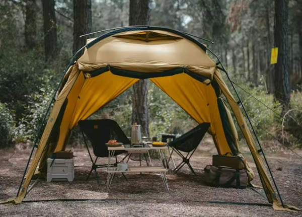 4 Палатка Naturehike Dune 7.6, 2-местная, коричневая