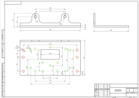 Чертеж площадки под лебедку