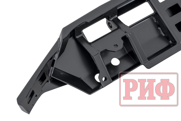 Бампер РИФ силовой передний/защита штатного бампера Mitsubishi Pajero Sport 2021+