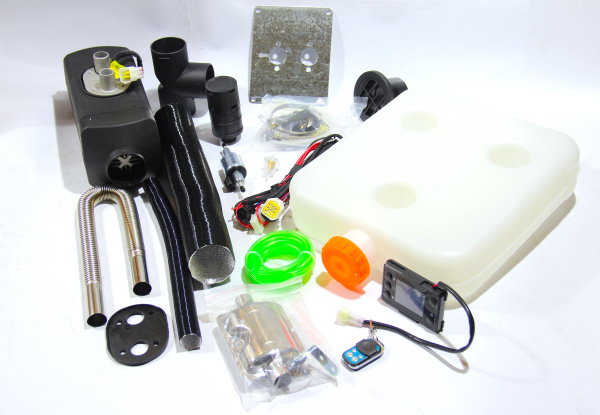 Воздушный стояночный отопитель GRIZZLY 24V/2кВт (пластик.бак 7л, с глушителем) дизель