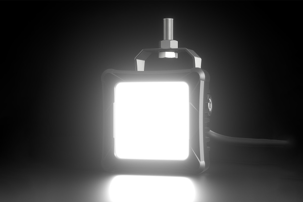 Фары дальнего света AURORA 76x76 мм 30W LED с RGB подсветкой