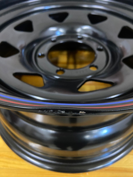 2 Диск усиленный Тойота Ниссан стальной черный 6x139,7 8xR16 d110 ET+10 (уценка)