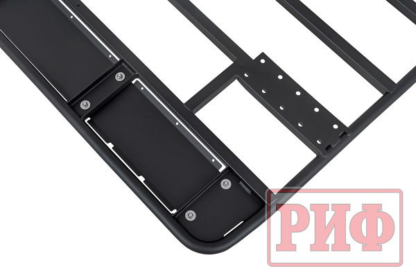 Багажник экспедиционный (платформа) РИФ 1200x1400 мм для Nissan Navara D40 (без штатных рейлингов)