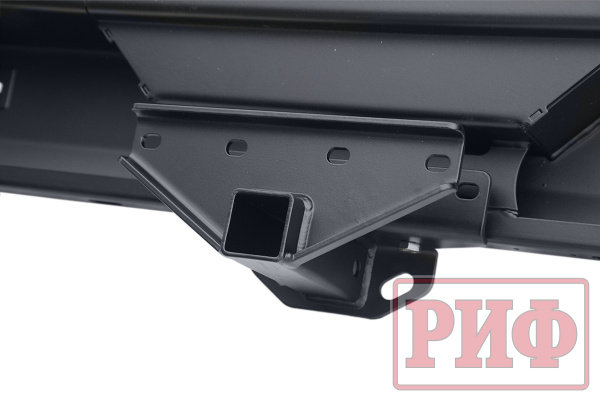 Бампер РИФ задний Jeep Wrangler JK 2006+ с квадратом под фаркоп и фонарями, стандарт