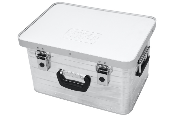 Ящик алюминиевый РИФ 457х317х262 мм (ДхШхВ) Ящик алюминиевый РИФ 457х317х262 мм (ДхШхВ)