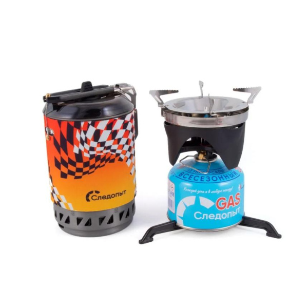 Система приготовления пищи СЛЕДОПЫТ - FORZA TURBO BOIL, 1 л, с переходником для посуды
