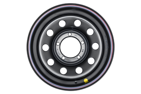 Диск УАЗ крашеный черный 5x139,7 7xR16 d110 Диск УАЗ крашеный черный 5x139,7 7xR16 d110