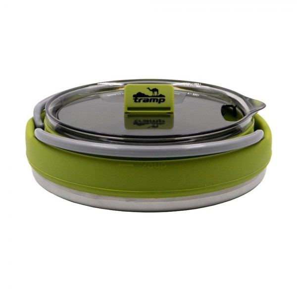 Чайник Tramp складной силиконовый 1 л (оливковый)