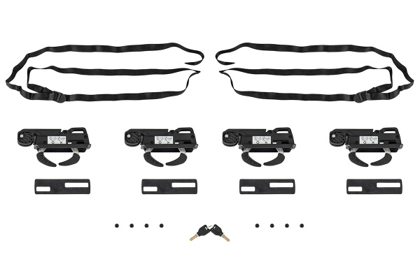 Бокс автомобильный на крышу Pentair COBRA 520L черный глянец, двусторонний