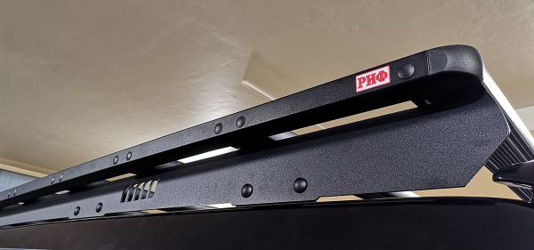 Багажник экспедиционный (платформа) алюминиевый РИФ 1150x2080 мм для TLС Prado 120 (с крепежом)