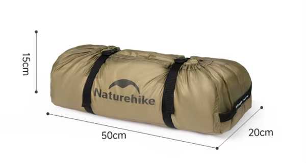 Палатка Naturehike Massif Solo 1-местная, алюминиевый каркас, песочная