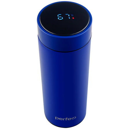 1 Термос PERFEO 450 мл, с термодатчиком, синий