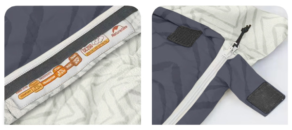 1 Мешок спальный Naturehike Shanmi, 210х80см, (ТК: +10C), (правый), синий