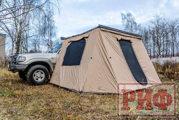 Стенки к автомобильной маркизе РИФ 2.5Х2.5 м Black Out