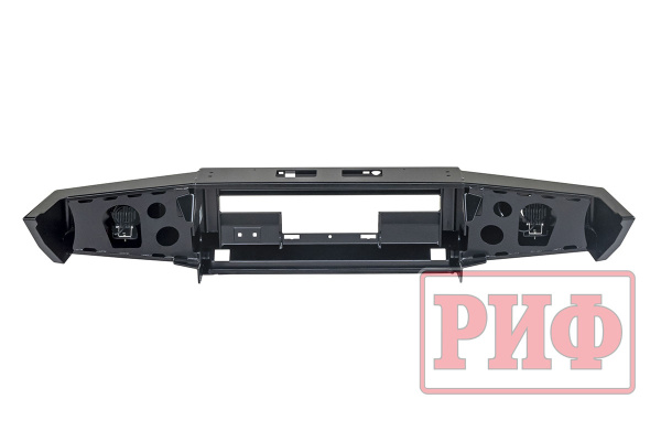 Бампер РИФ передний Toyota Land Cruiser 76/78 2007+ c доп. фарами, под штатную лебедку и расширители Бампер РИФ передний Toyota Land Cruiser 76/78 2007+ c доп. фарами, под штатную лебедку и расширители