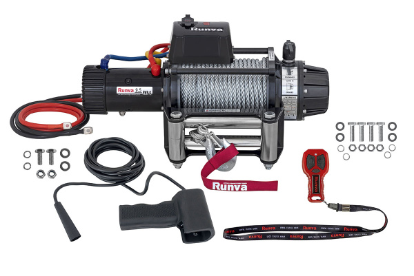Лебёдка электрическая 24V Runva EWB9500S-Q24V 4350 кг влагозащищенная, стальной трос