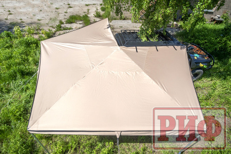 Маркиза автомобильная РИФ веерная 3,0х3,0 м (правая)