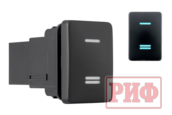 Кнопка ВКЛ/ВЫКЛ, голубой, универсальная TOYOTA 32x22