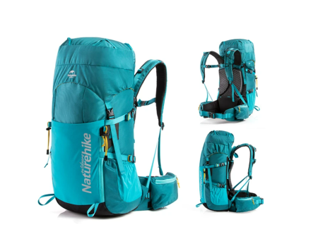 2  Рюкзак туристический Naturehike 45L, черный