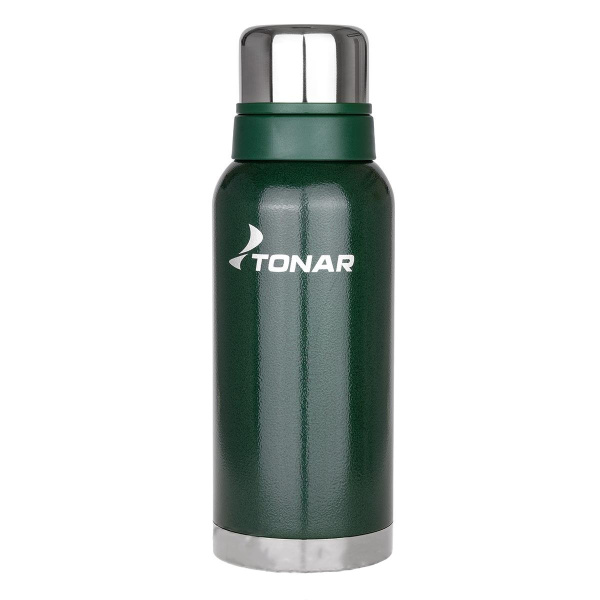 Термос ТОНАР 1000ML с ситечком зеленый (2 крышки-кружки) Термос ТОНАР 1000ML с ситечком зеленый (2 крышки-кружки)