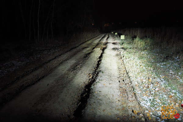 Светодиодная фара дальнего света РИФ 119 мм 40W LED