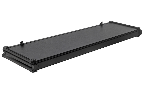 Крышка кузова РИФ для RAM (Dodge) 2019, трёхсекционная 1762х1791/1708 мм, алюминиевая, черная (5,8 ft)