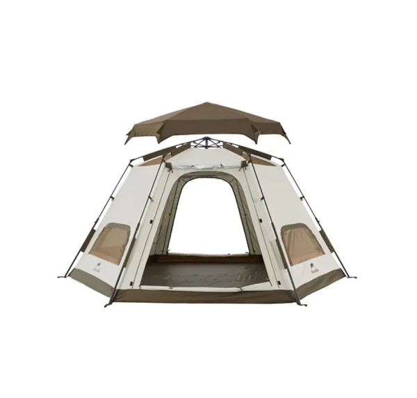 1 Палатка Naturehike Hexagonal 3-4-местная, автоматическая, хаки (бежевая) 1 Палатка Naturehike Hexagonal 3-4-местная, автоматическая, хаки (бежевая)