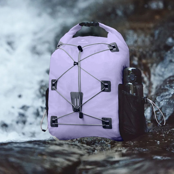 3 Рюкзак туристический Naturehike 18 л, ПВХ, фиолетовый