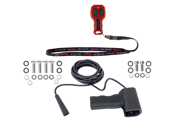 Лебёдка автомобильная электрическая 12V Runva EWB9500MAXSSR 4350 кг MAX влагозащищенная, синтетический трос