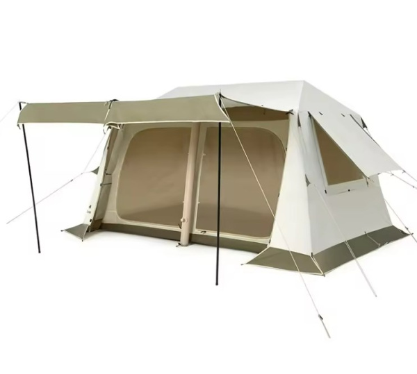 Палатка Naturehike Village 8.5 AIR 4-местная, надувной каркас, бело-коричневая Палатка Naturehike Village 8.5 AIR 4-местная, надувной каркас, бело-коричневая