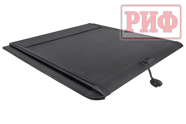 Крышка кузова РИФ для Changan Hunter Plus, роллета раздвижная 1650х1666 мм, алюминиевая, черная