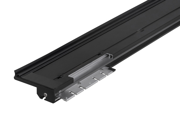 Крышка кузова РИФ для Great Wall Poer KingKong, роллета раздвижная 1610х1570 мм, алюминиевая, черная