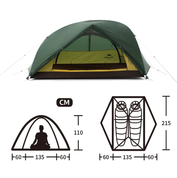 3 Палатка Naturehike Star-river 2-местная, алюминиевый каркас, сверхлегкая, зеленая 3 Палатка Naturehike Star-river 2-местная, алюминиевый каркас, сверхлегкая, зеленая