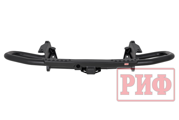 Бампер РИФ силовой задний Toyota Land Cruiser Prado 150 c квадратом под фаркоп