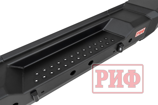 Бампер РИФ силовой задний TANK 300 с квадратом под фаркоп и фонарями