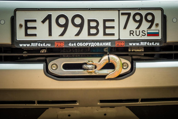 Площадка РИФ под лебёдку в штатный бампер Toyota Land Cruiser Prado 150 2017+